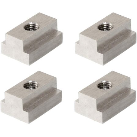 4 stk. 3/8 tommer-16 gevind T-spor møtrik til Toyota Tacoma lastbil seng dæk rækker rustfrit stål surrings tilbehør