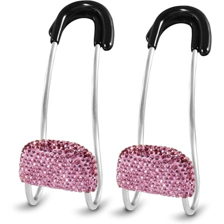 (Rosa) 2-pakning Skinnende Veskekroker, Bil nakkestøttekrok dekorasjon, Bilkroker Autokroker og Slitesterk Bakseteholder, Universal Oppbevaring