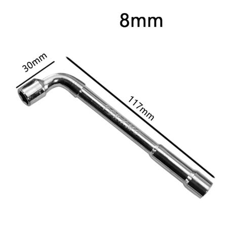 1 st L-formad rörperforeringsvinkelnyckelset L-formad dubbelhuvudsexhylsnyckelset metrisk nyckelset 6-punkts 6 7 8 9 10 11 12 mm 8mm