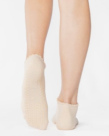 Pointe Studio Cherry Grip Full Foot Ivory 35-38, Tøj & Bolig, Træningstøj, Træningssokker
