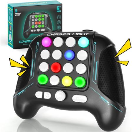 Rask trykkspill Pop Fidget Toys Håndtak, 5 moduser i 1 blinkende håndholdt, 2024 Ny elektronisk hjerne- og minnespill Rask trykknapp Gamepad SETM Toys