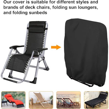 2 stk Hage Solstol Trekk Støvtett, Vanntett, UV-Bestandig