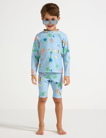 Lindex Sunprotection Set - Blue - 86/92