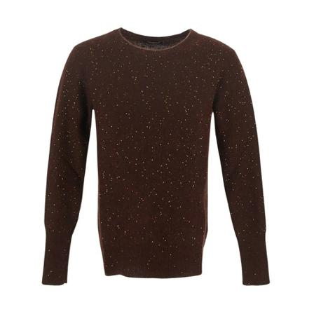 Fabiana Filippi, Round-neck Knitwear Bruin, Dames, Maat:S,wol