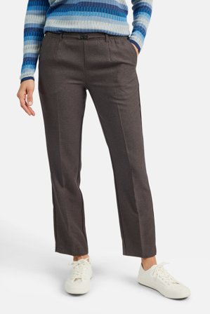 Brandtex - Anna Bukser "Vinter" - Ekstra Kort - Brun - Regular Fit / Elastik i Taljen