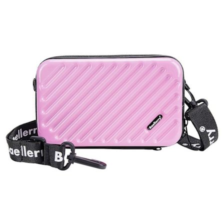 BAELLERY N1203 Mini Resväska Hård Skal Makeup Väska ABS+PC Bärbar Kosmetika Telefon Crossbody Väska