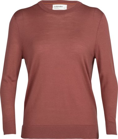 Icebreaker Women's Wilcox Long Sleeve Sweater Women long-sleeved sweaters Red XL