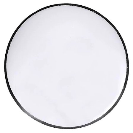 30 cm vidvinklig säkerhetsvägspegel, böjd konvex spegel (svart)