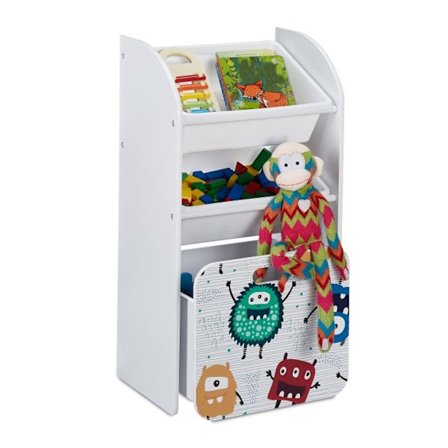 Smal leksaksförvaring med monster