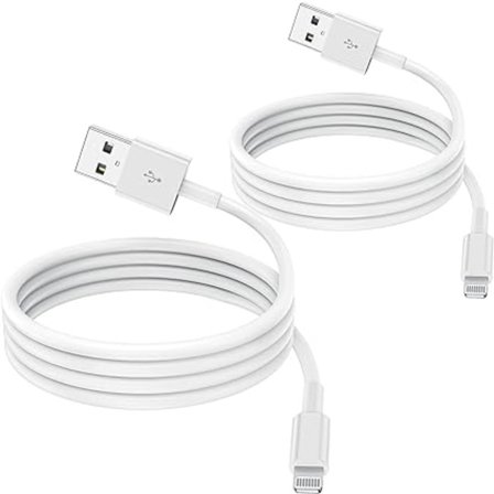 [2 stk.] 1m MFi-certificeret opladerkabel, 1 meter lyn til USB-kabelledning til iPhone 12/11/11Pro/11Max/ X/XS/XR/XS Max/8/7/6/ iPad 5S/Se