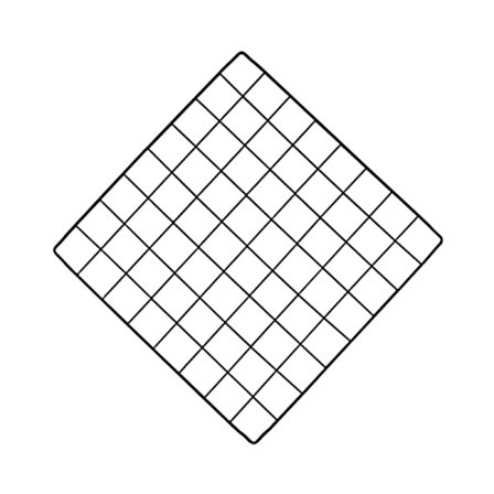 Multifunktionellt svart 35x35cm Mesh Kombinationsförvaring DIY-nät