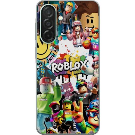 Kompatibelt Mobilskal till Samsung Samsung Galaxy A26 Roblox graffiti-kollage med färgglada karaktärer, livliga mönster och energiska element i en