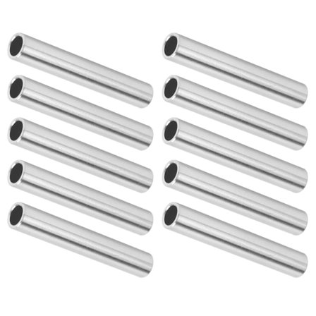 10 stk. aluminiumsrør sømløs rør rett rør 8x6mm 2in lengde erstatning 6100‐0608‐0050