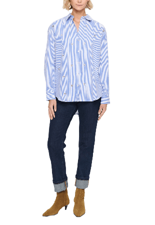 Saint Tropez Juno SZ Shirt Skjortor Dam Blå XL