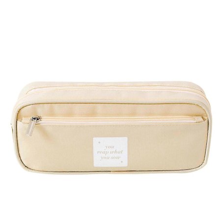 Multifunksjonelt pennal i nylon, dobbelt lag, stor kapasitet, vanntett pennal