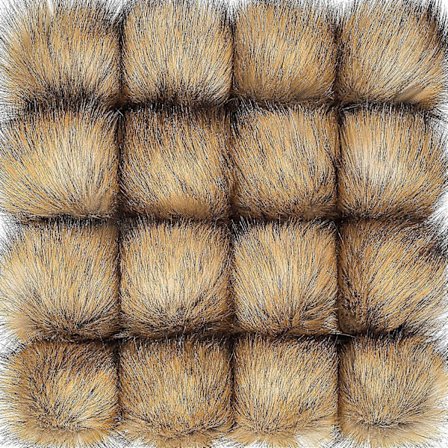 Dalrosia 16 KPL Tekoturkis Pom Pom -pallot Joustavalla Lenkillä, Pehmeä Tekokettu Turkis Pom Pom Hatuihin Pipoon Kenkiin Huiveihin Käsineisiin 