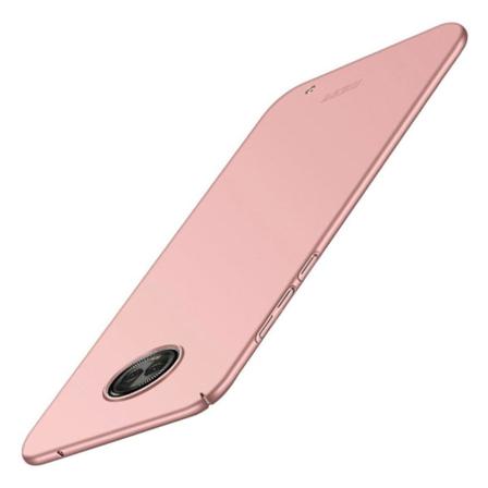 MOFI Shield Motorola Moto G6 Plus ultra ohut huurrettu suojakotelo - Punakulta Pink