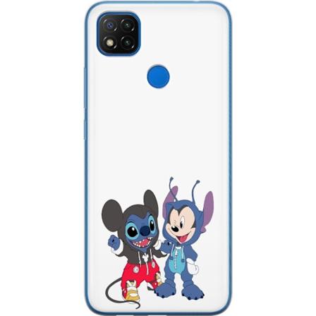 Xiaomi Redmi 9C NFC Gennemsigtig cover Stitch Mickey Mouse