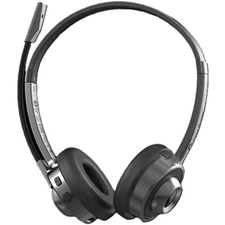 Accutone Sonar 280 Bluetooth USB Headset, Wireless Headset with mic for Work Over-Head Design, Active Noise Cancelling Mic, 14Hr Battery Life