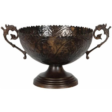 Pokalkruka Metall Antik Brun
