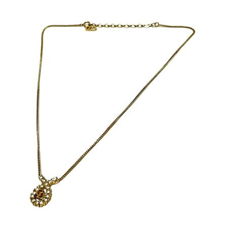 Dior Vintage Necklaces Gul, Dame Vintage Smykker, Størrelse: ONE Size