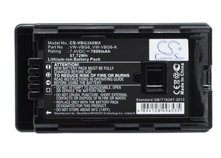 Batteri till Kamera för Panasonic HDC-HS300, HDC-TM300, HDC-HS250 m.fl.