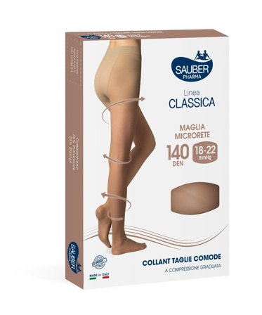 Sauber Linea Classica Taglie Comode 140 Den Neutro Beige Taglia 5