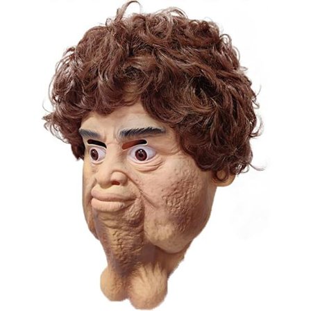 Halloween Voksen Dobbelt Hage Horror latex maske, til Cosplay Rave Party Maskerade Party