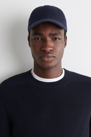 COS Herren Basecap Aus Baumwoll-Canvas - Blau