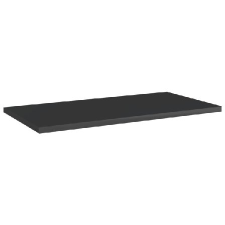 Vidaxl Hyllplan 8 St Svart Högglans 60x30x1,5 Cm Konstruerat Trä Svart