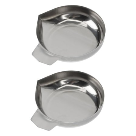 2 stk. rustfrit stål vejeskål vejeskåle vejeskåle laboratorie skål mini skala pulver vejeskål laboratorie skala