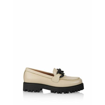 Dwrs, Milas Chain - Loafers Beige, Dames, Maat:42 EU,leer