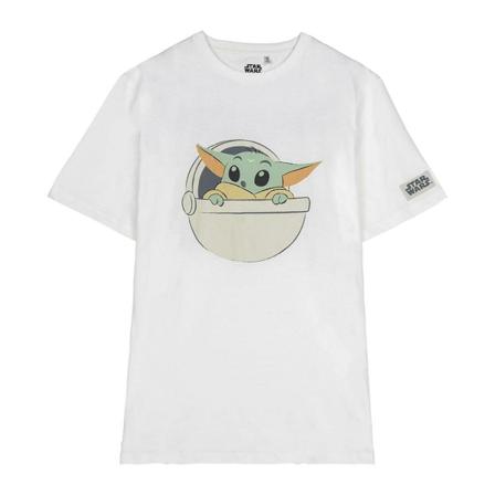 Barn T-shirt med kortärm The Mandalorian Vit