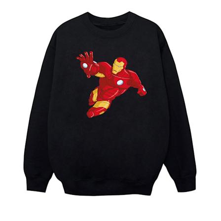 Marvel Girls Iron Man Enkel Sweatshirt 12-13 År Svart Black 12-13 Years