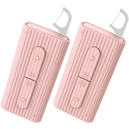 Tanntråd Bærbar Etui, Oppbevaring 10 Tannpirkere i Eske, Tannpirkerdispenser for Rengjøring av Tenner og Munnpleie, Tannpirker