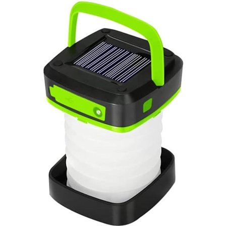LED Camping Lanterne, Genopladelig Solar og USB Nødlys, Sammenklappelige Camping Lanterner til Strømafbrydelser, Nattevandring og Camping