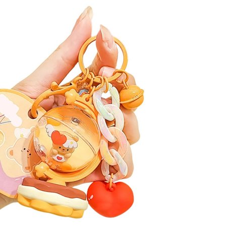 Tegneseriebjørn Figur Nøkkelring Gave Karnevalpremier for Studenter Skolesekk