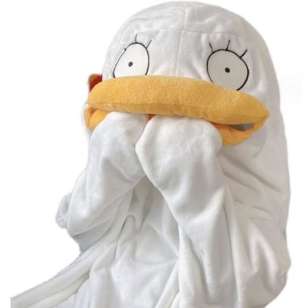 Syksyn ja talven unisex keltainen ankka pyjama