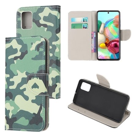 Wonderland Samsung Galaxy A71 etui – Camouflage