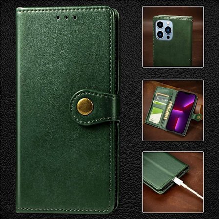 Fodral för iPhone 13 grön Flip business