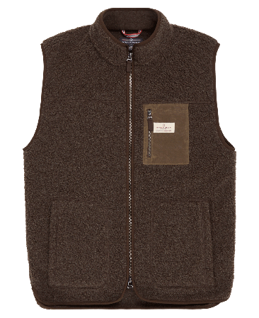 Amundsen Heroes Wool Fleece Vest Mens Cowboy