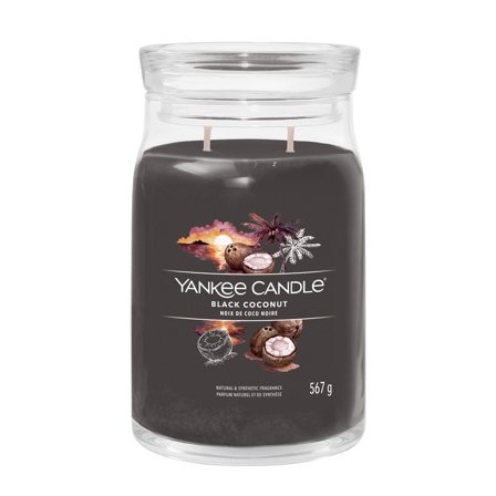 Yankee Candle Signature Jar Candles Black Coconut 567g - Candela Profumata