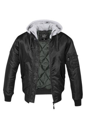 Blouson Brandit MA1 Noir/Gris XL