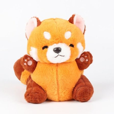 Simulert vaskebjørn plysjleke - Søt tegneserie rød vaskebjørn dukke, perfekt for lek og kos 221918cm