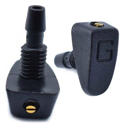 ABS Plast Bil Vindusvisker Sprøytedyser Jet Vask Sprøyte Vannstråle. (svart)(2stk)