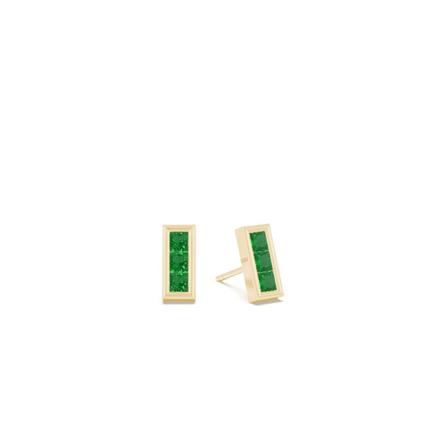 Emerald princess everyday stud earring
