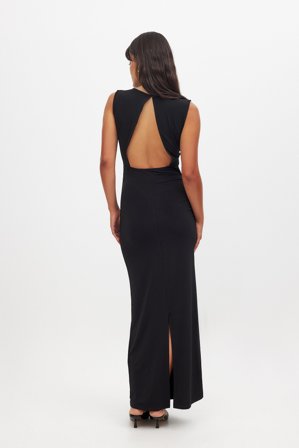 NA-KD Trend Open Back Maxi Dress - Kjoler med åben ryg - Sort - L