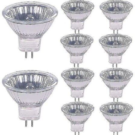 Halogenpærer 20w 12v Gu4 Sokkel 2800k Varmt Hvit Dimbar, Pakke Med 10