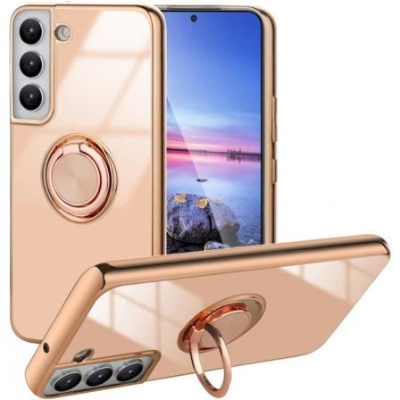 Samsung S23 Elegant og støtsikker veske med ringholder Flawless Svart