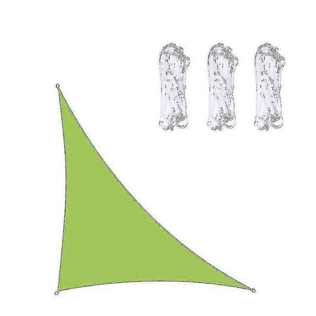 3x3x4,3m/4x4x5,7m/5x5x7,1m Vattentätt Solskydd Segel Triangel för Trädgård Uteplats Utomhus Markiser Tak - Xin Grön-YL- Green 5x5x7.1